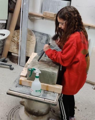 Bildhauer Kurse Werke Teilnehmer 2020 Bottinellisculpt Bildhauer Natur Stein Handwerk Kunst Kurse-27